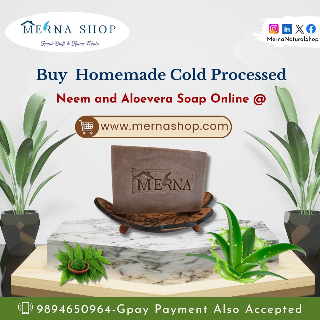 Buy Homemade Cold Processed Neem And Aloevera Soap Online