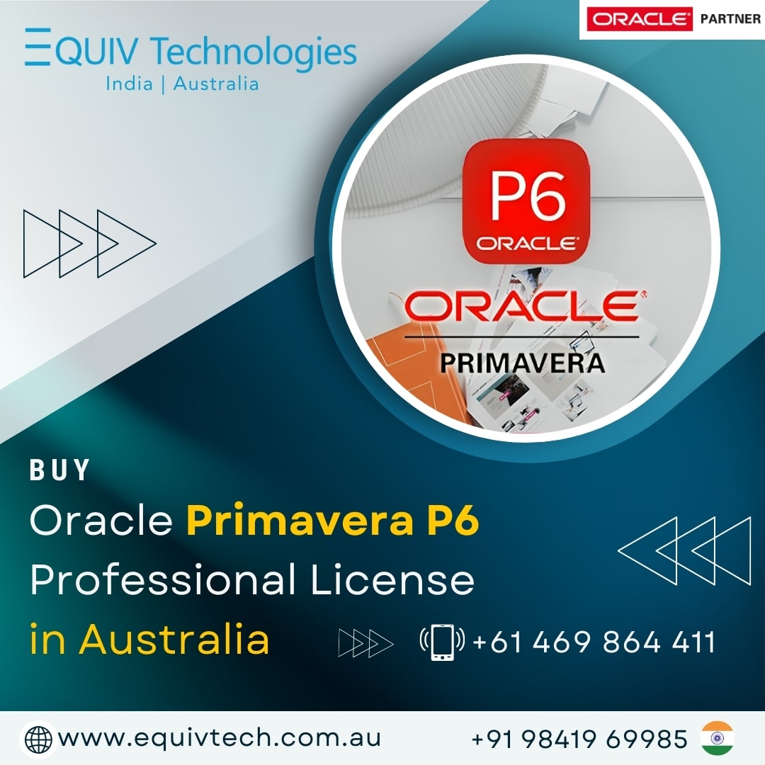 Buy Oracle Primavera P6 Professional License In Australia