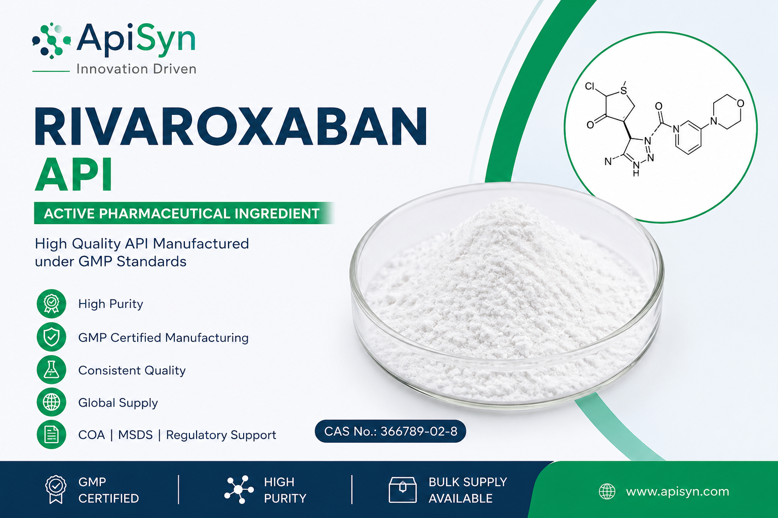 Rivaroxaban Api Manufacturer & Supplier In India – Apisyn