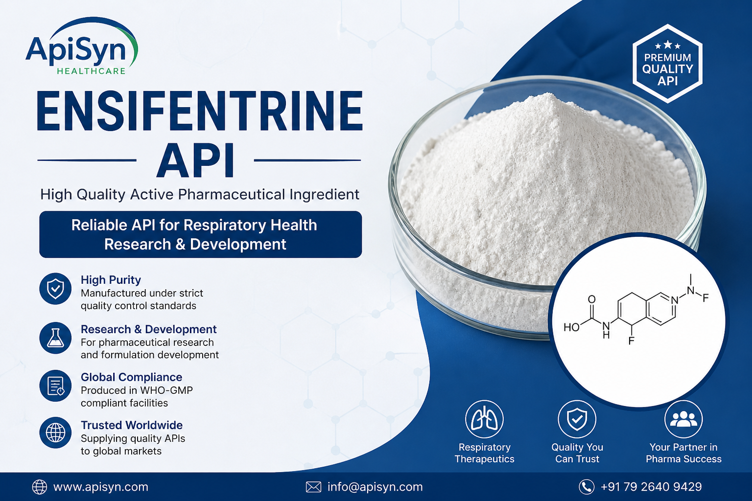 Ensifentrine Api Manufacturer & Supplier | High Quality Api - Apisyn