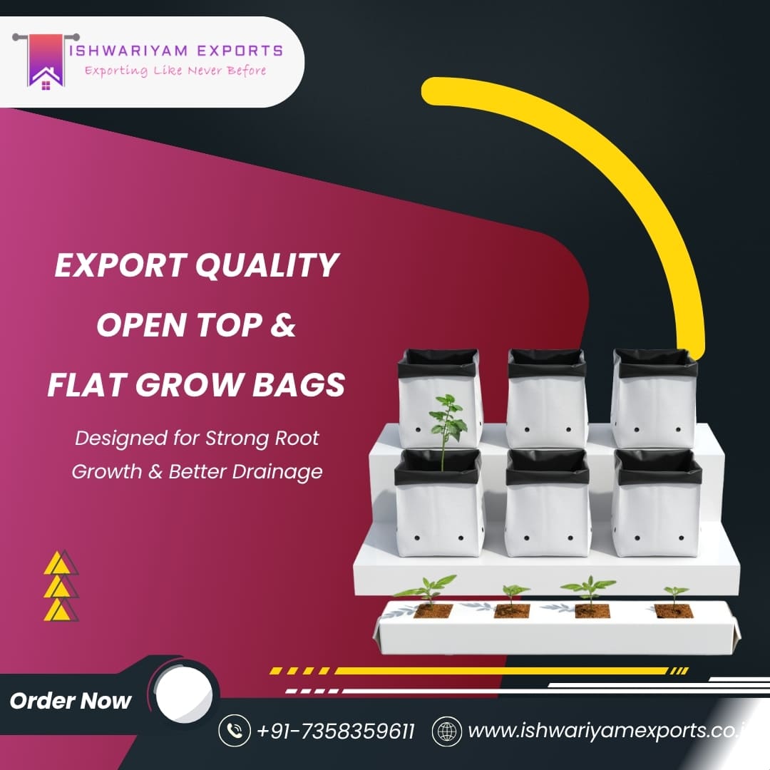 Export Quality Grow Bags Supplier In Madurai | Open Top & Flat Planters