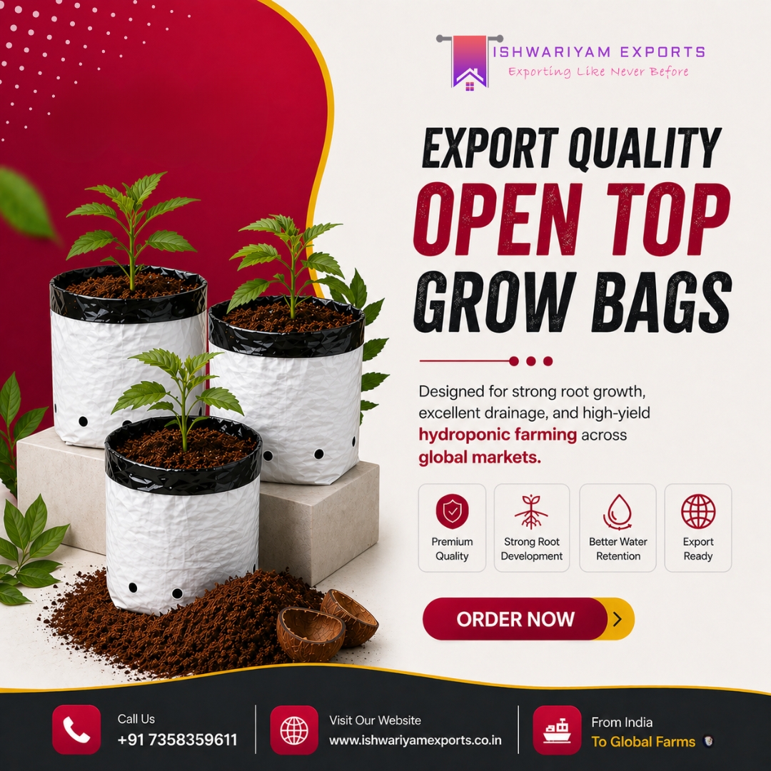 Export Quality Open Top Grow Bags For Hydroponic Farming