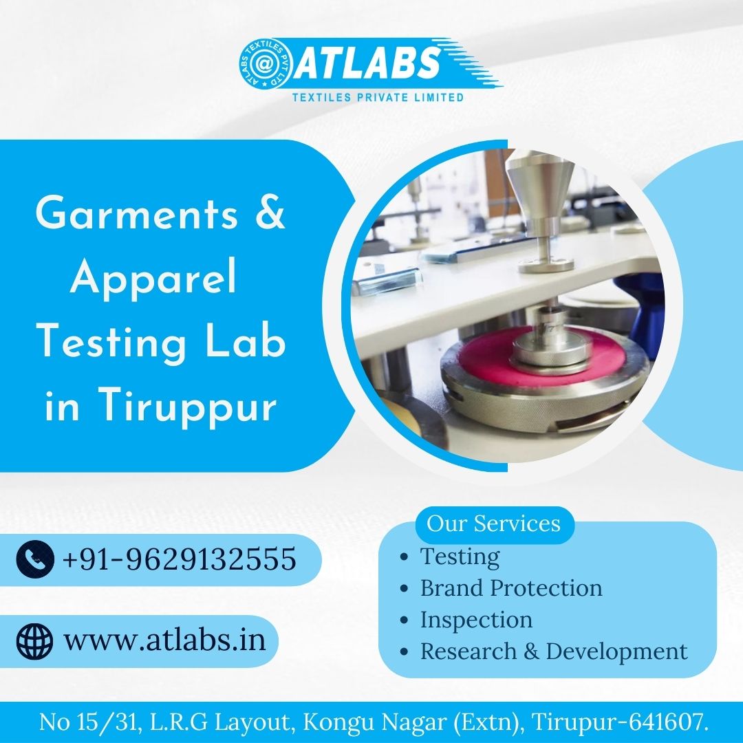 Apparel Testing Lab In Tiruppur - Atlabs Textiles Pvt Ltd