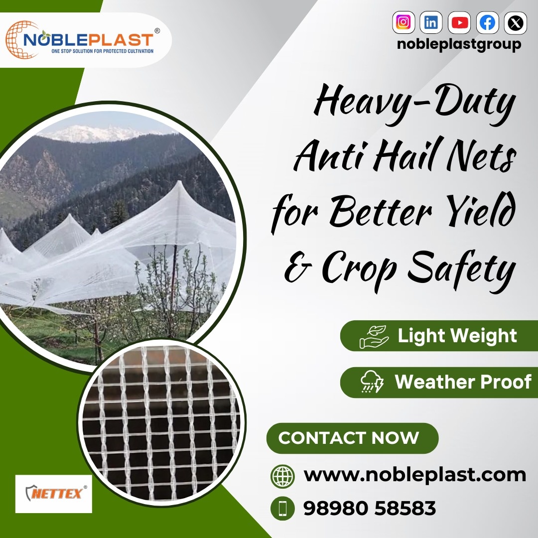Heavy-duty Anti Hail Nets In Madurai | Nobleplast