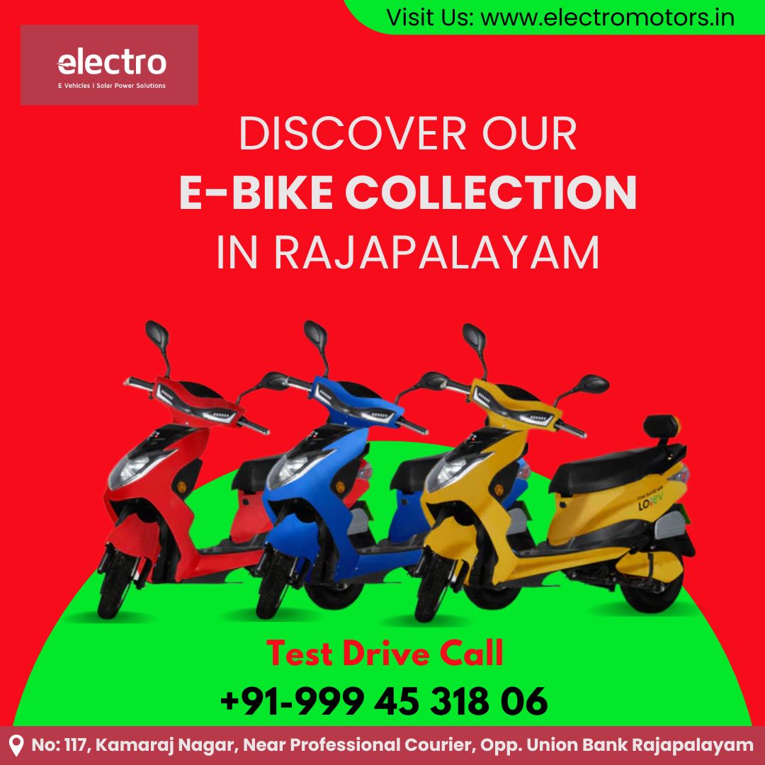 Leading Electric Scooter Dealer In Rajapalayam