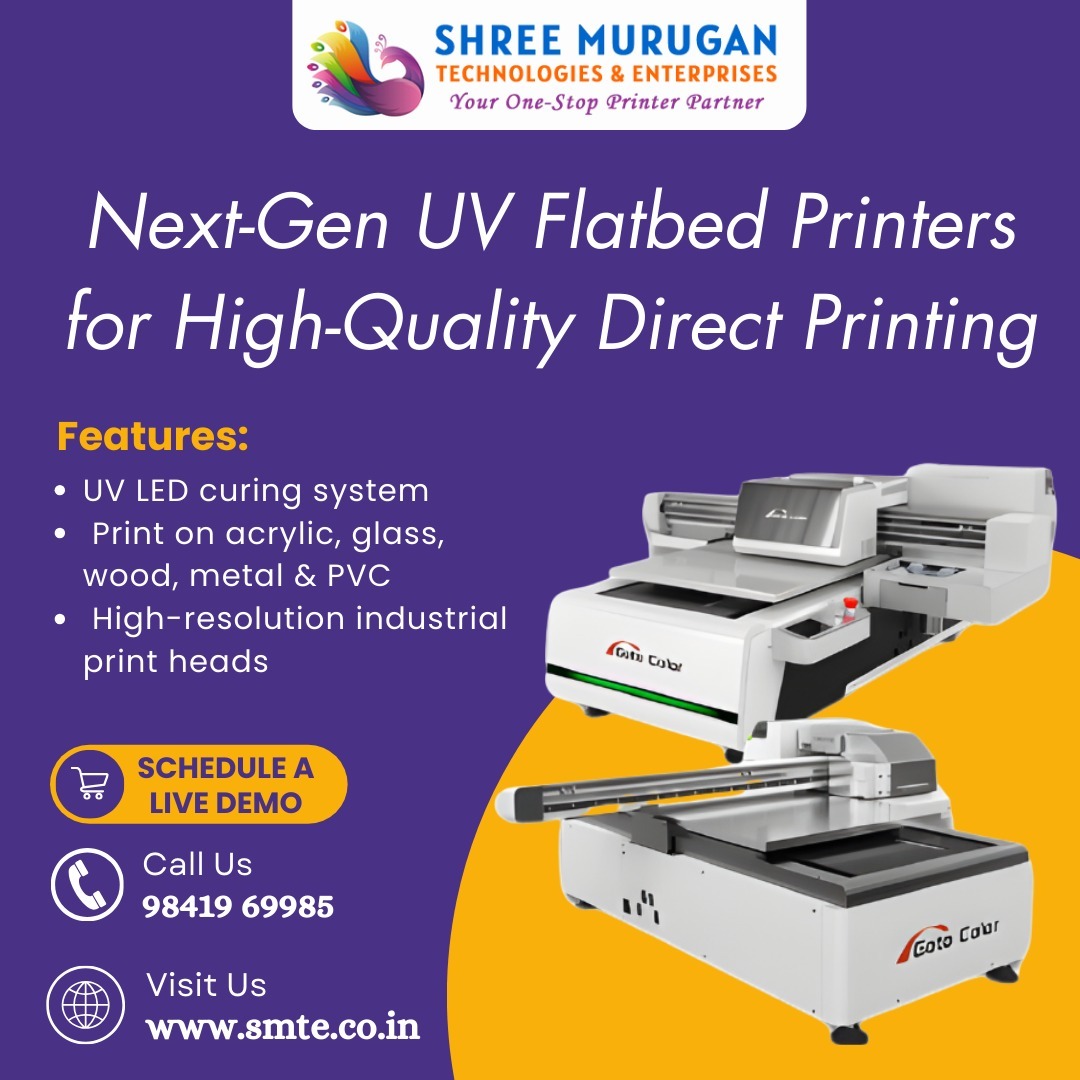 Uv Flatbed Printer Dealer In Chennai