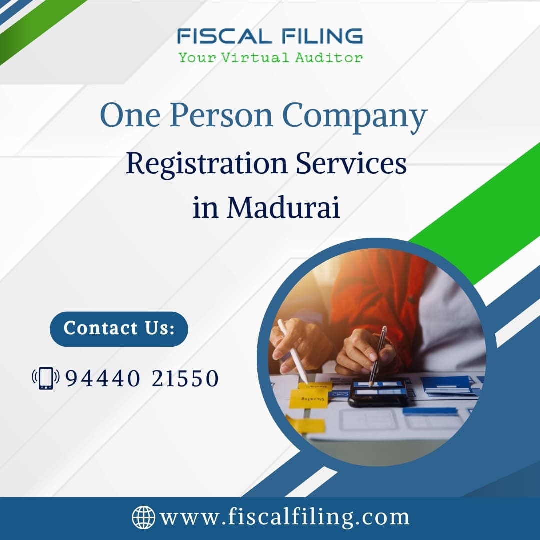 One Person Company Registration In Madurai