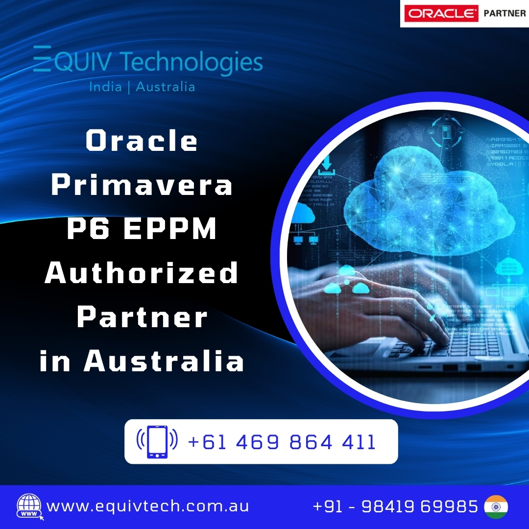 Oracle Primavera P6 Eppm Authorized Partner In Australia