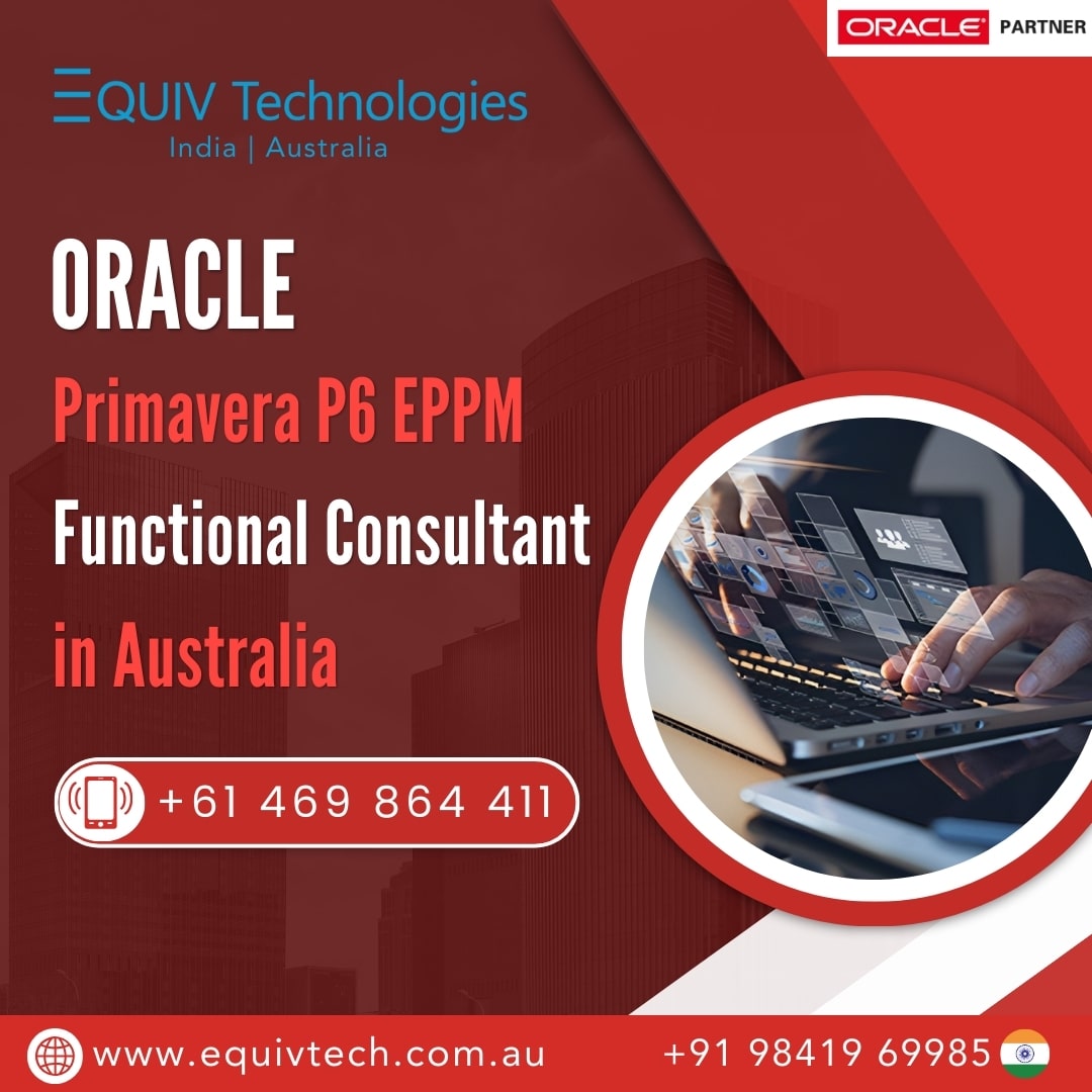 Oracle Primavera P6 Eppm Functional Consultant In Australia