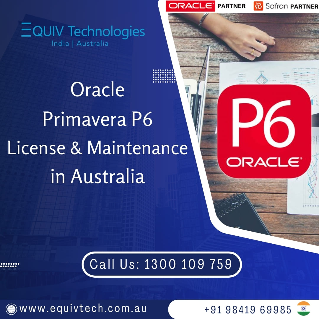 Oracle Primavera P6 License And Maintenance In Australia