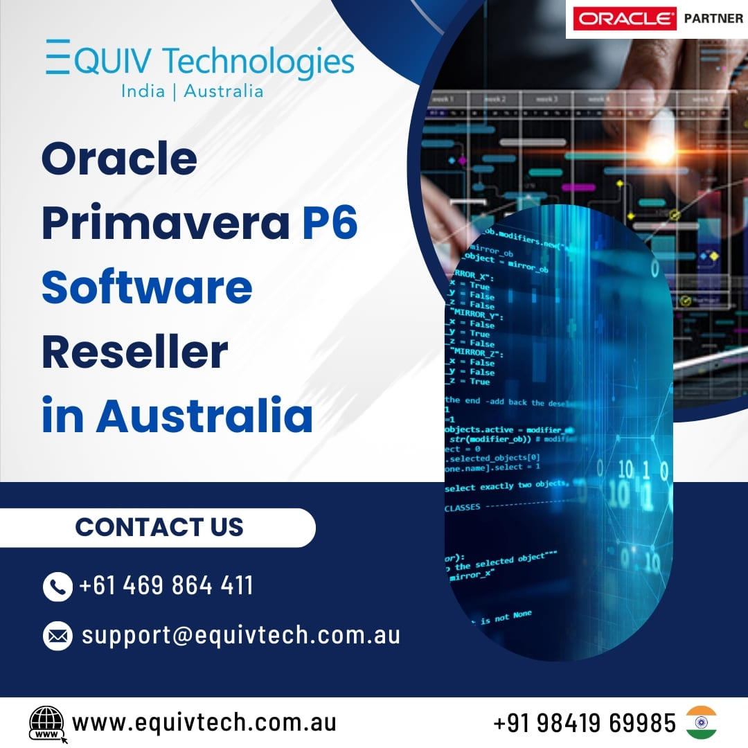 Oracle Primavera P6 Software Reseller In Australia