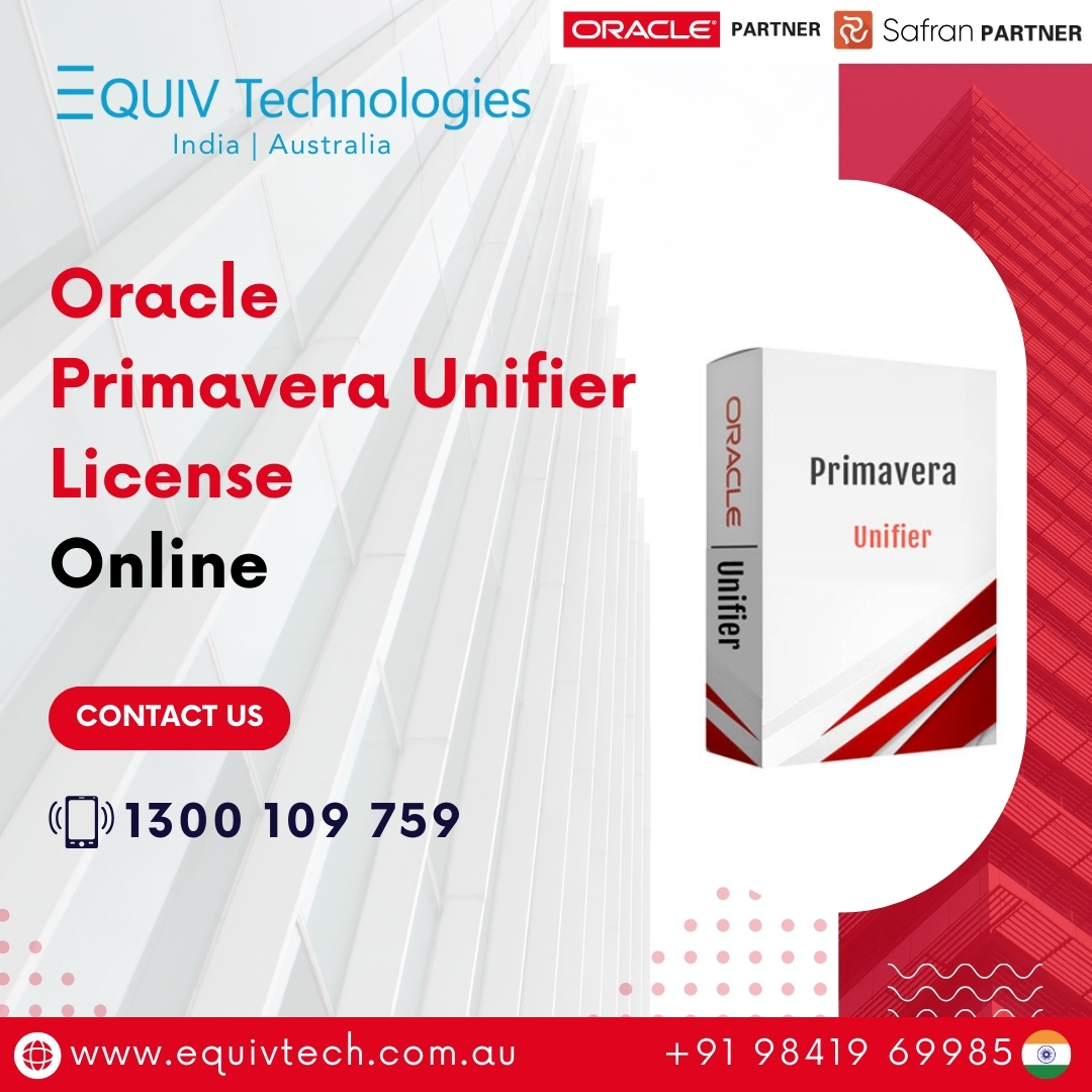 Oracle Primavera Unifier License Online