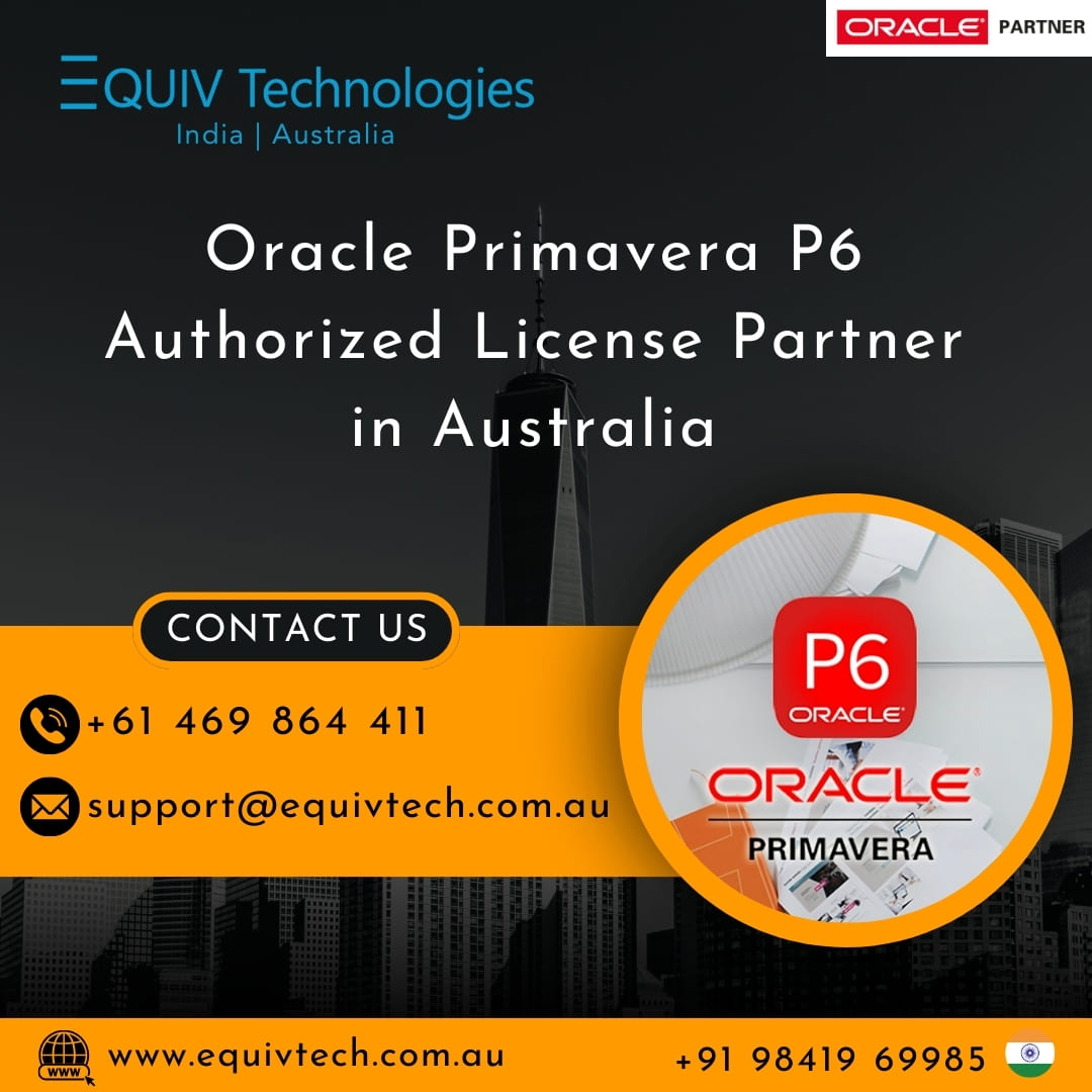 Oracle Primavera P6 Authorized License Partner In Australia