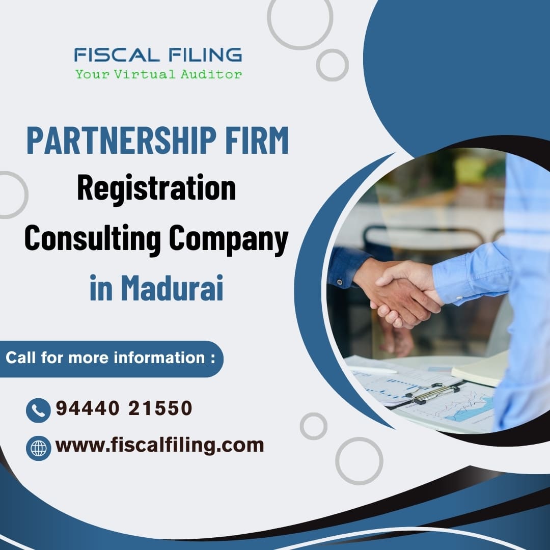 Partnership Firm Registration Consulting Company In Madurai