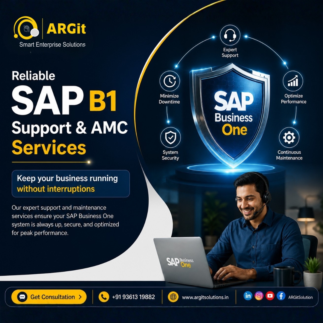 Reliable Sap Business One Support And Amc Services