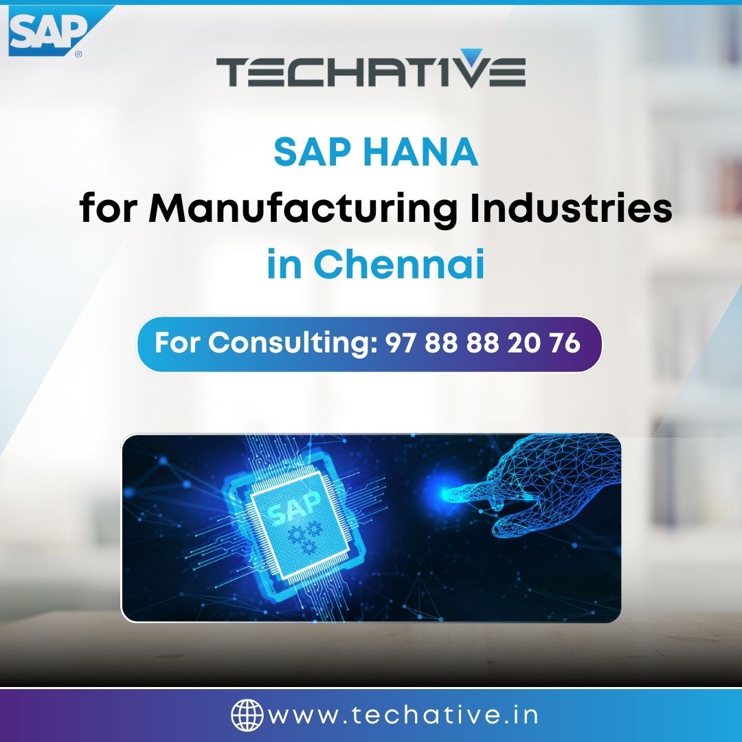 Sap Hana For Manufacturing Industries In Chennai