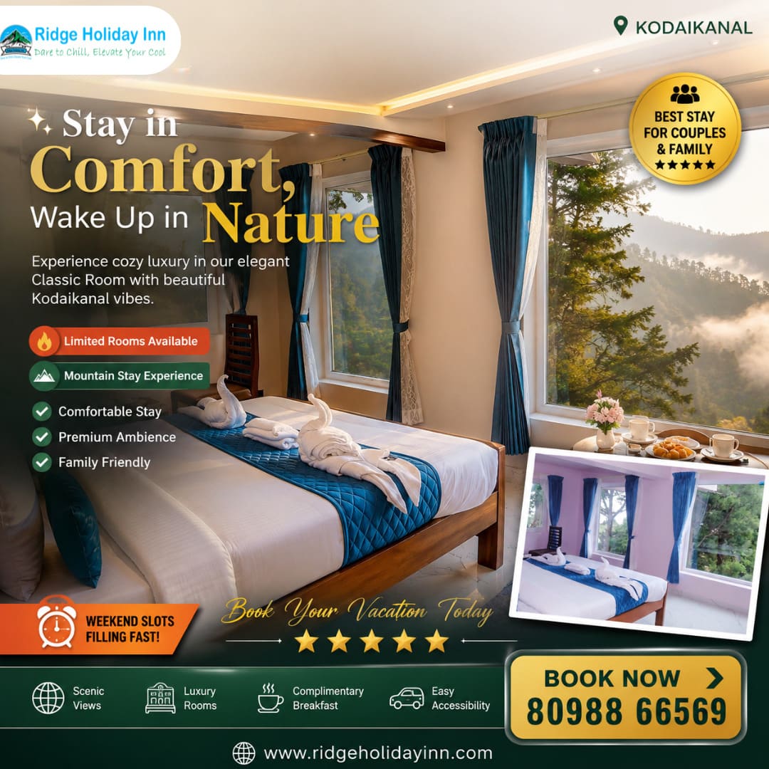Best Couple-friendly Hotel In Kodaikanal | Scenic Nature Stay