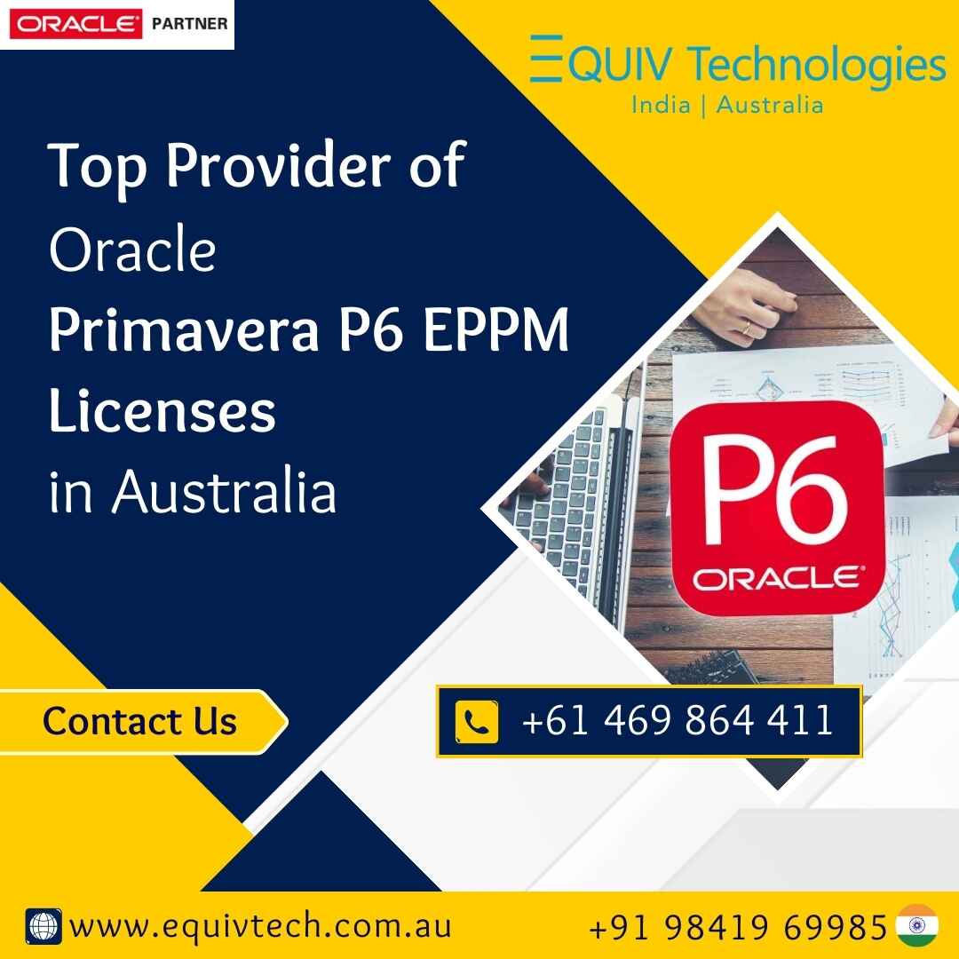 Top Provider Of Oracle Primavera P6 Eppm Licenses In Australia