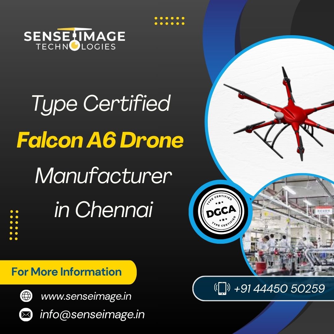 Type Certified Falcon A6 Drone Manufacturer In Chennai