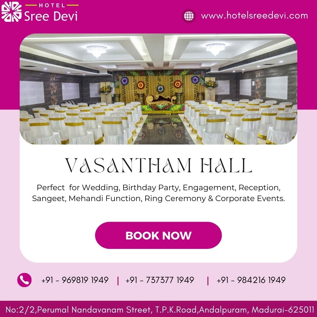 The Best Function Halls In Madurai-hotel Sreedevi