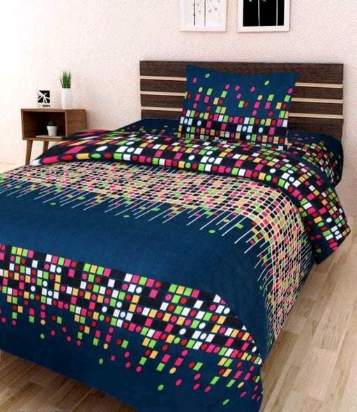 Pure Polycotton 90x90 Queen Double Bedsheet