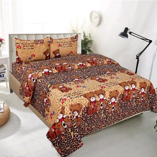 Pure Polycotton 90x90 Queen Double Bedsheet