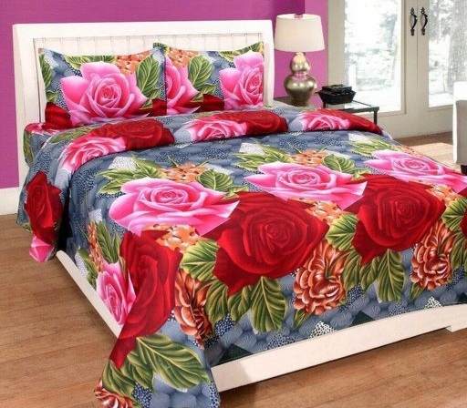 Pure Polycotton 90x90 Queen Double Bedsheet