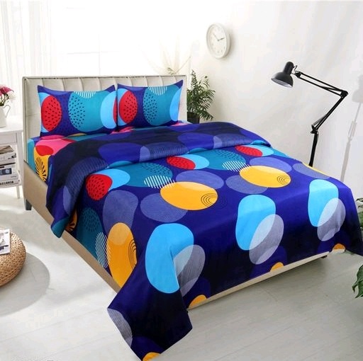 Pure Polycotton 90x90 Queen Double Bedsheet