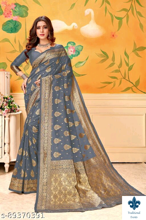 Beautiful Design Jacquard Lacchi Saree With Blouse Piece