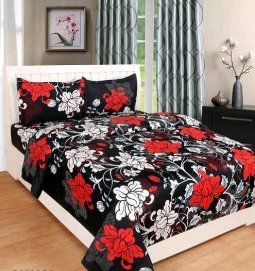 Pure Polycotton 90x90 Queen Double Bedsheet