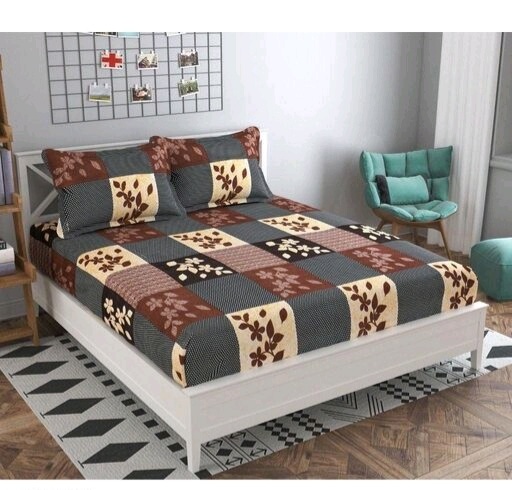 Pure Polycotton 90x90 Queen Double Bedsheet